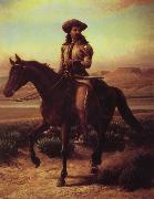 William de la Montagne Cary Buffalo Bill on Charlie Germany oil painting artist
